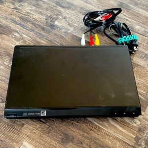 Black DVD player
